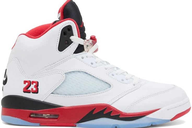 Jordan 5 Retro (Fire Red Black Tongue)-2025
