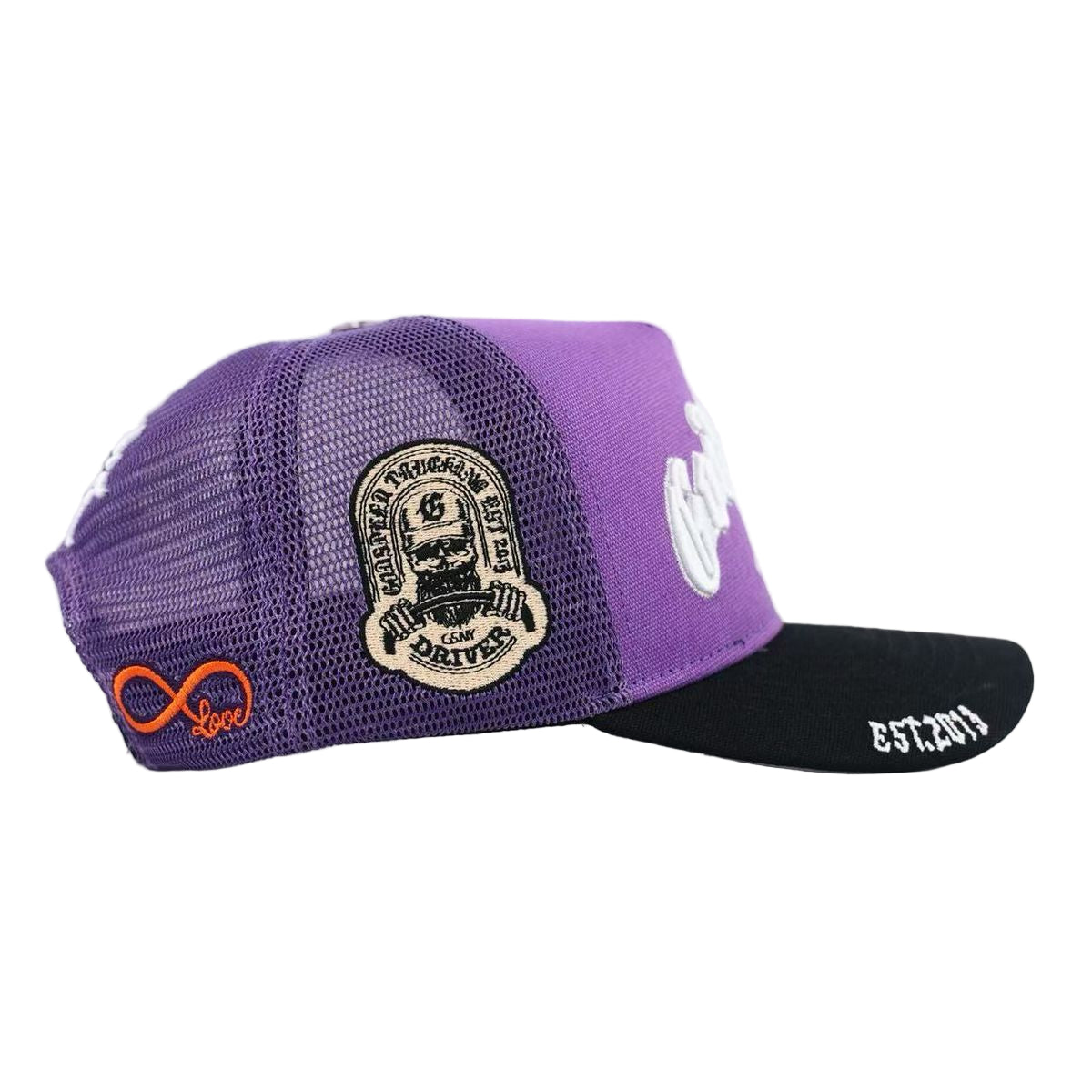 GS FOREVER TRUCKER HAT (PURPLE/BLACK)