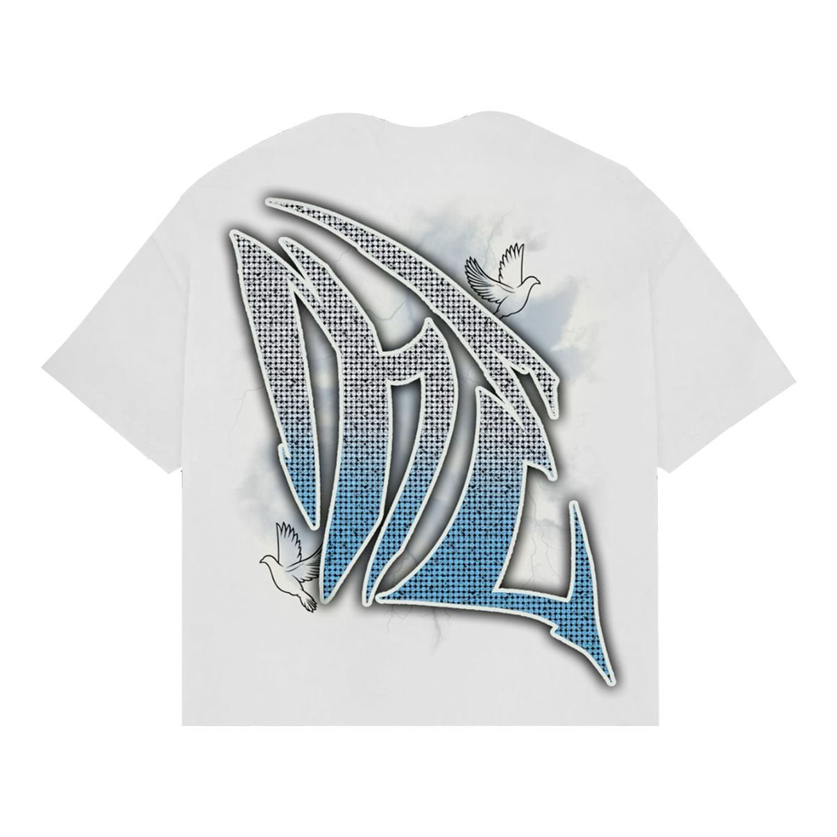Dove Rhinestone Tee (White)