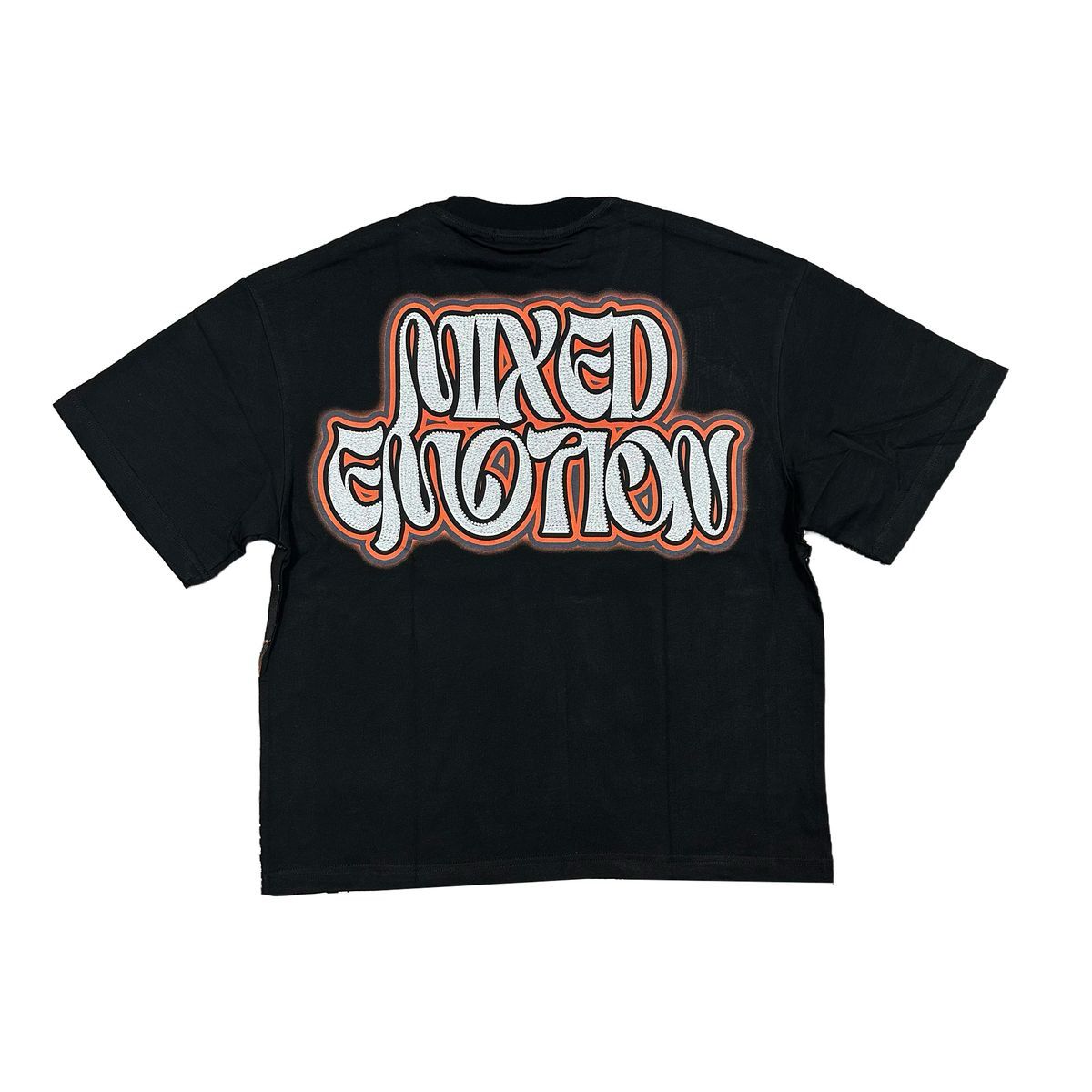 Twin Rhinestone Tee (Black)