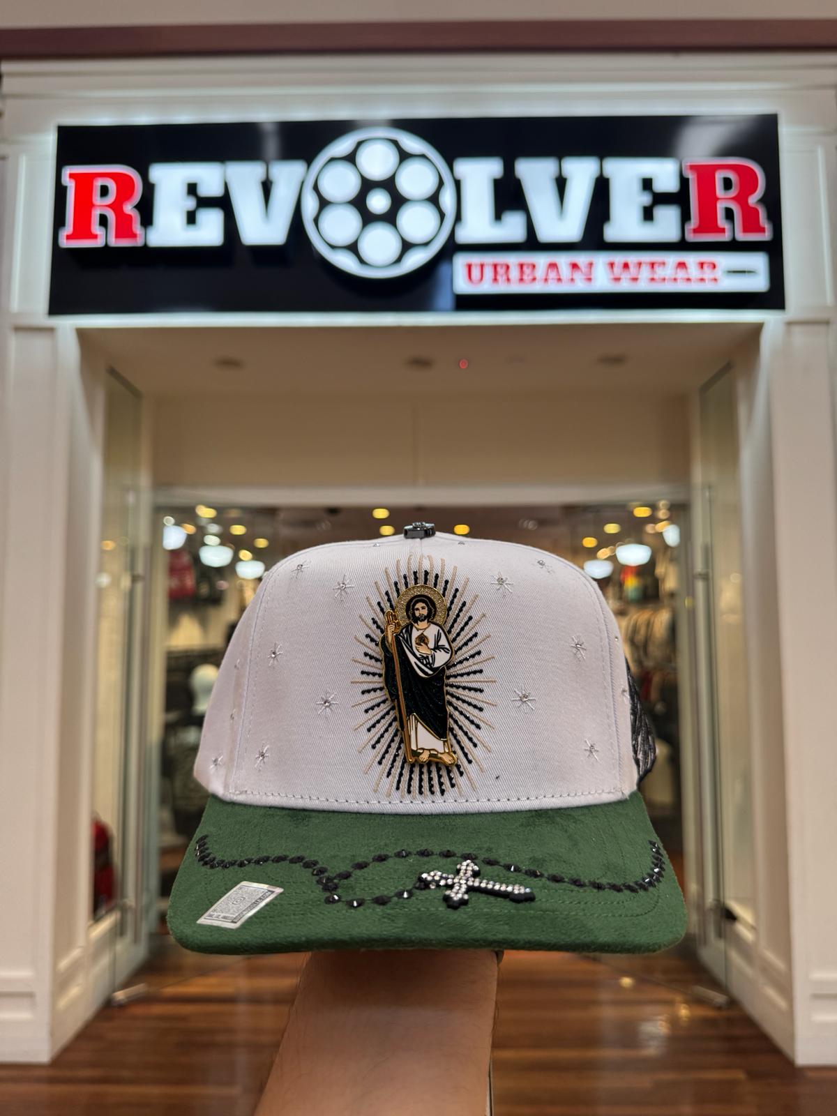 Jesus Cross Hat (Green White)