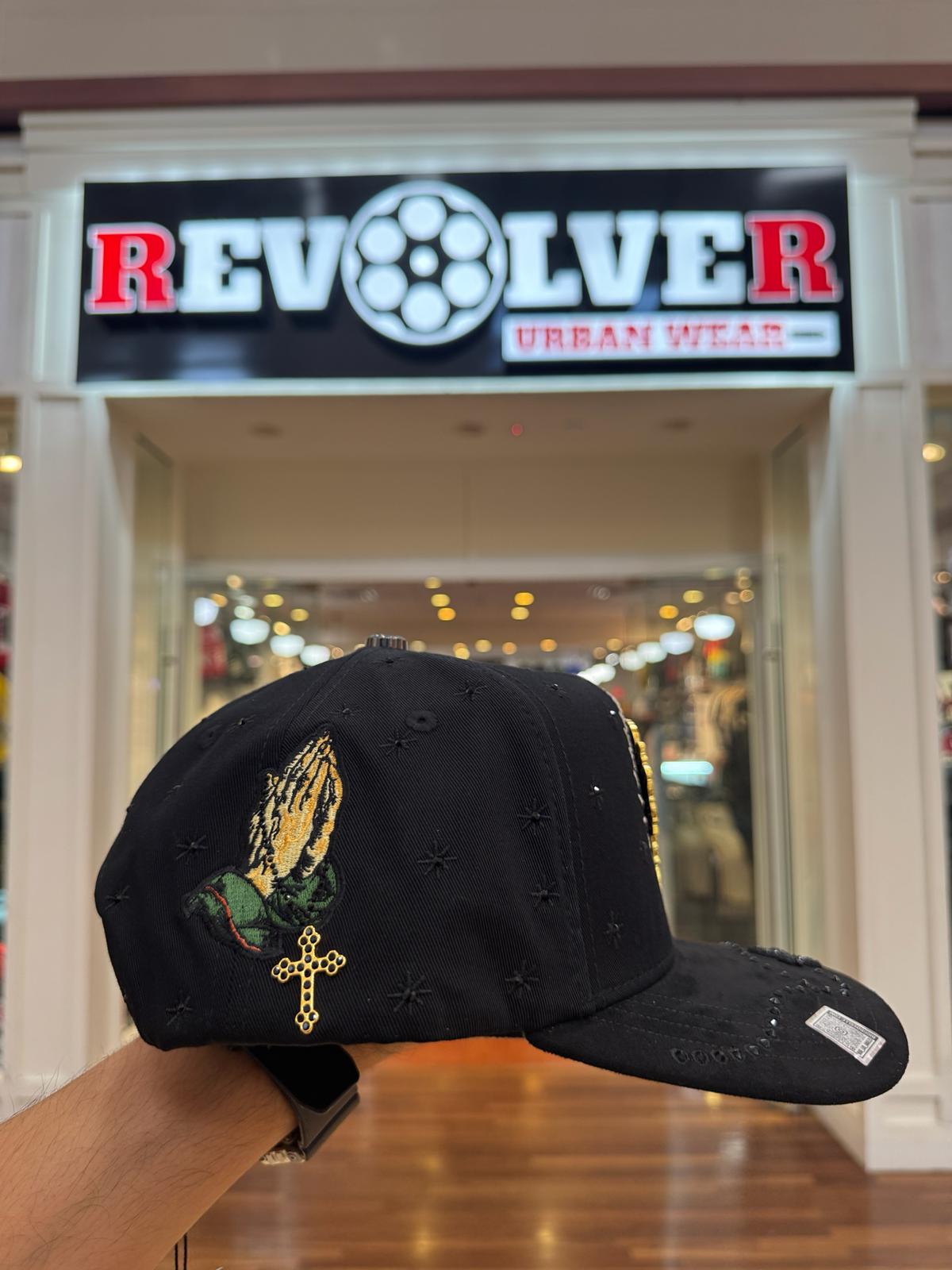 Jesus Cross Hat (Black)