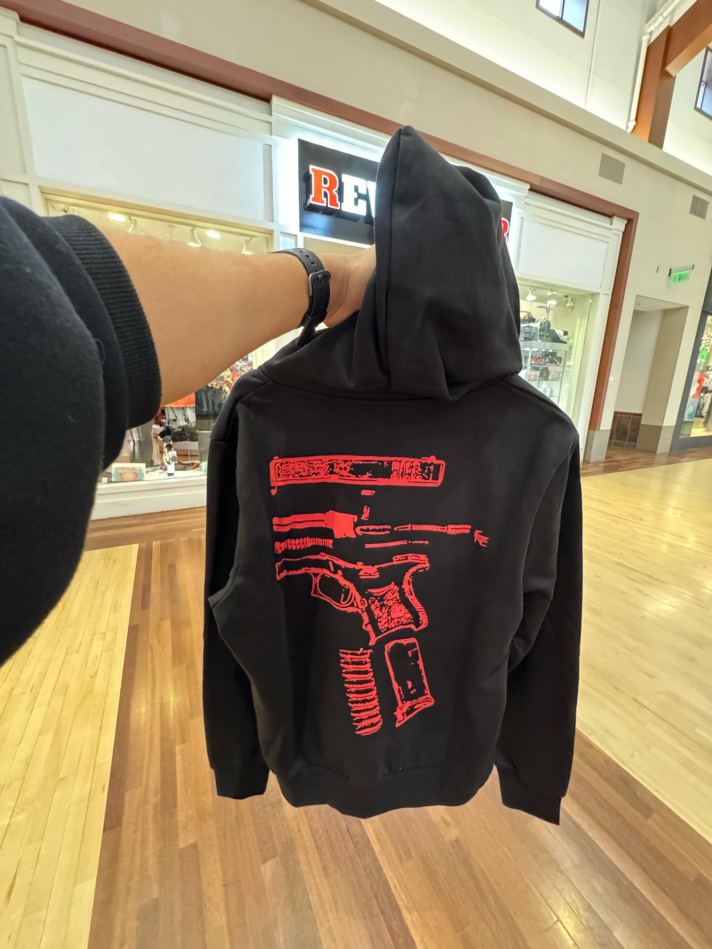 G-LOCK HOODIE (Black-Red)