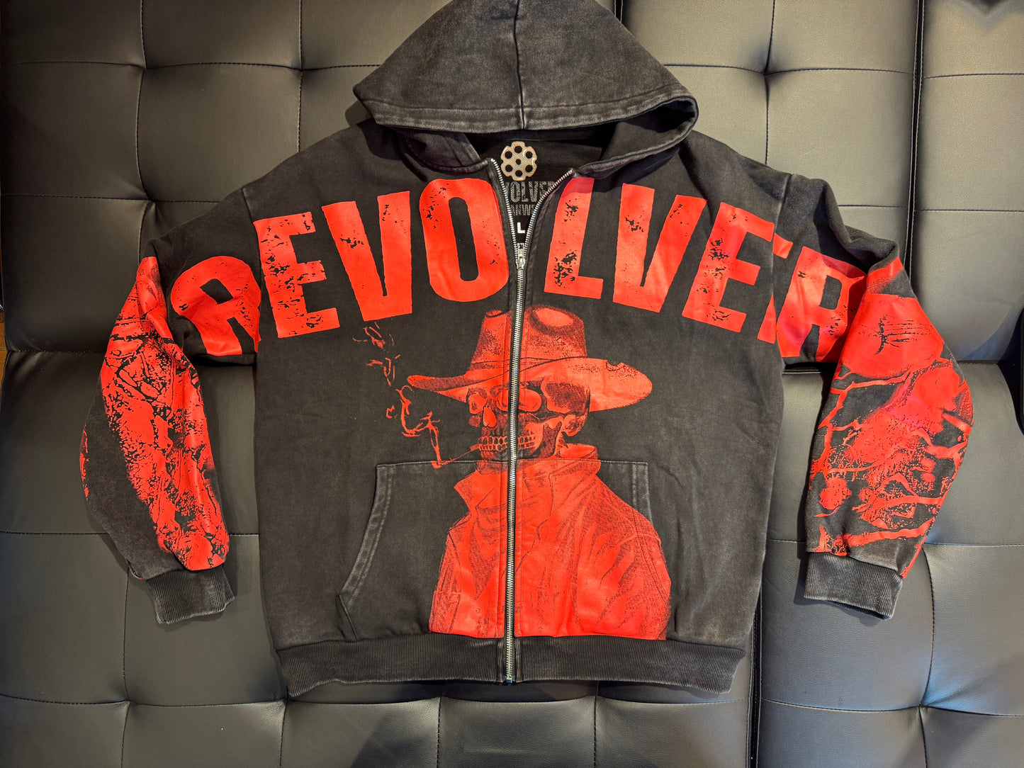 Revolver red/black zip up