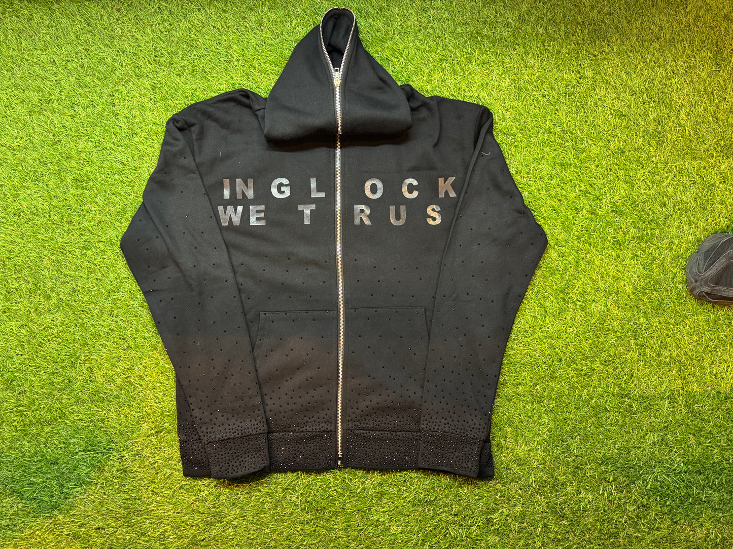 G-lock zip up black/white slim fit stoons