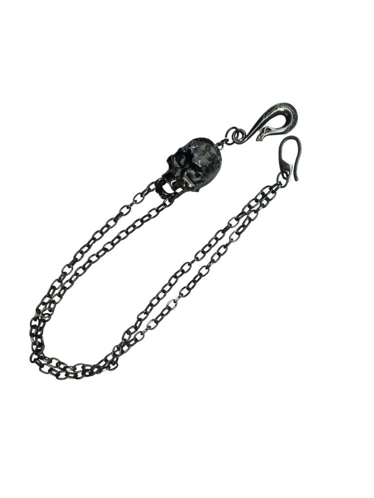 Jeans Chain – Double-Layer Dark Skull Chain