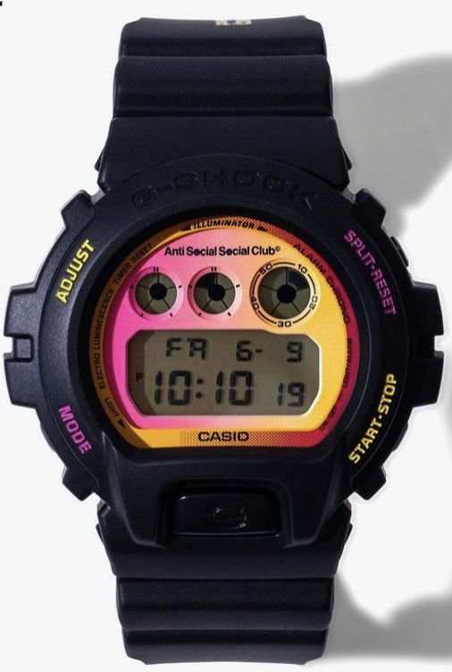 Anti Social Social Club x Casio G-Shock 6900 Watch
