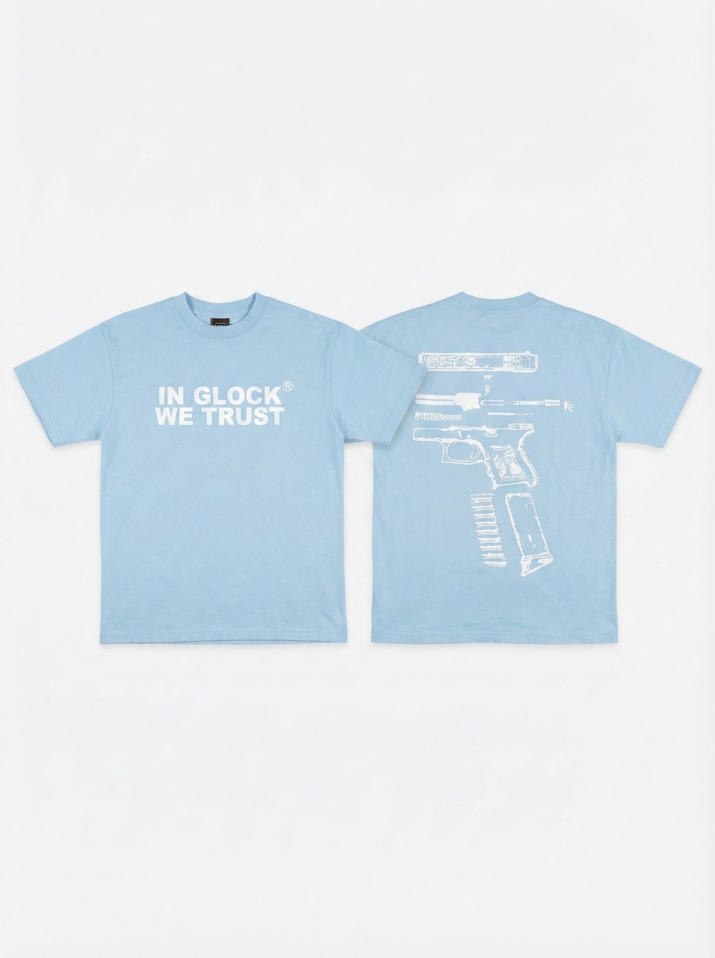 G-LOCK TSHIRT (Baby Blue-White)