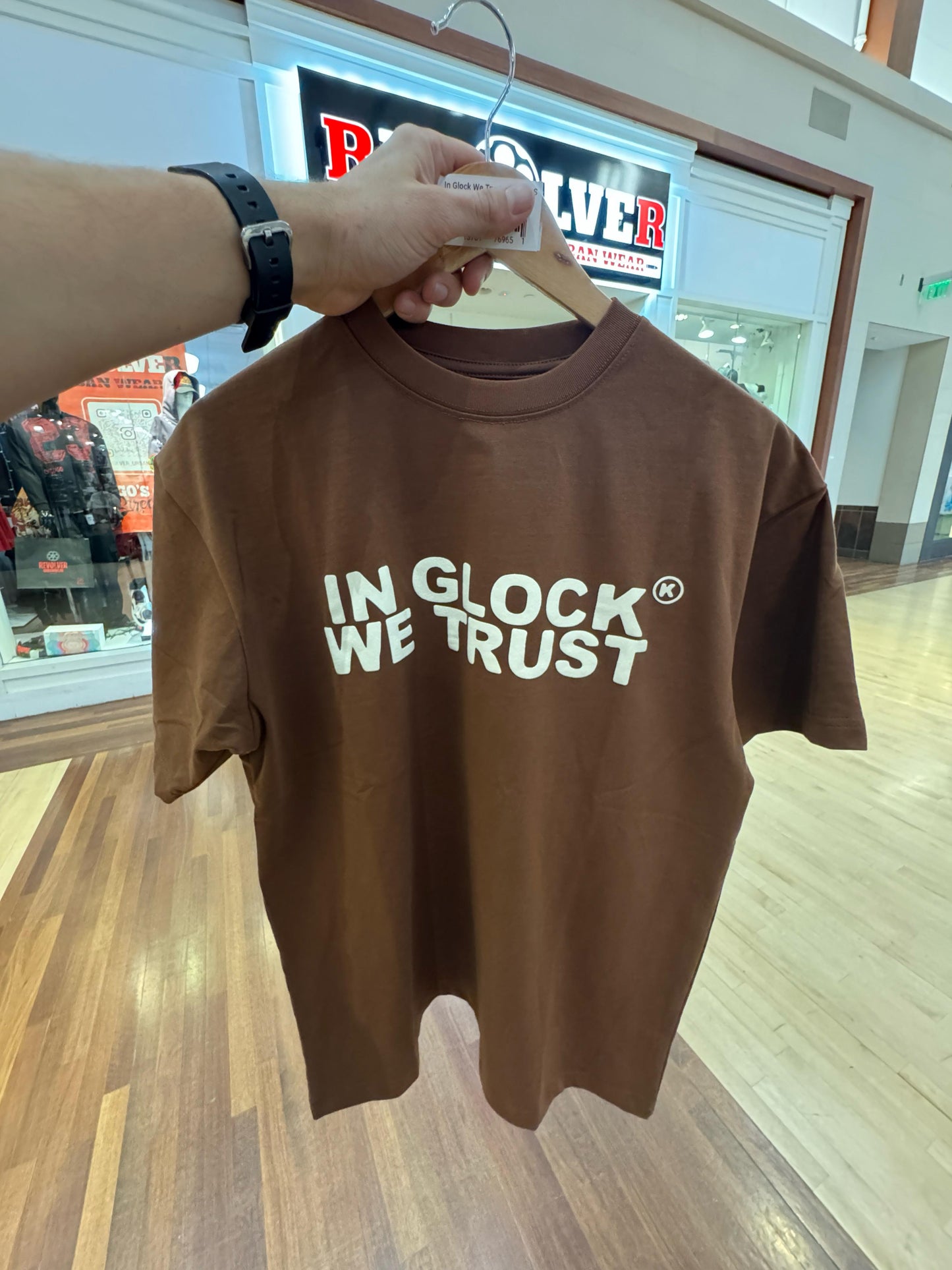 G-LOCK TSHIRT (Brown-White)