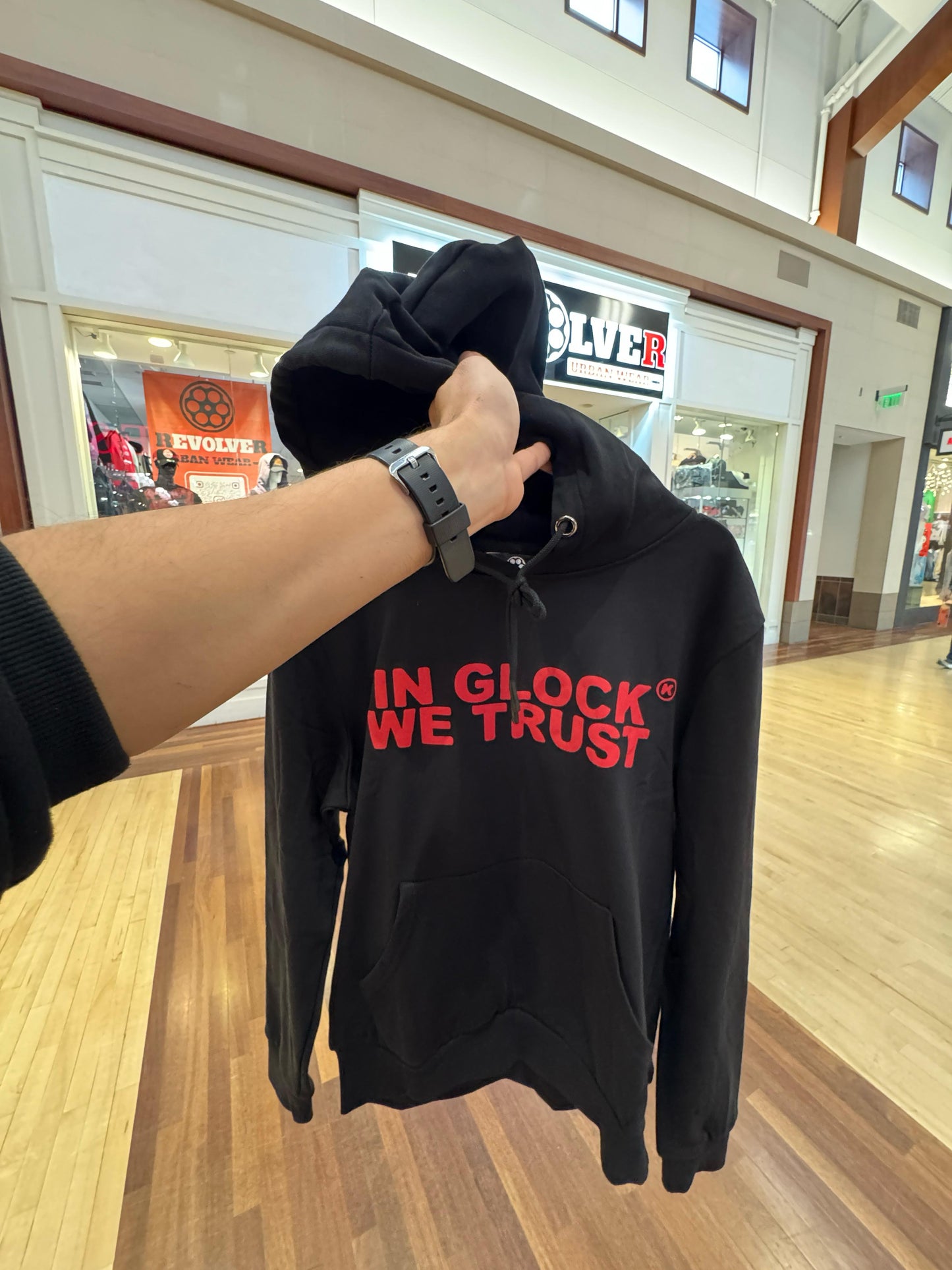 G-LOCK HOODIE    (Black-Red)