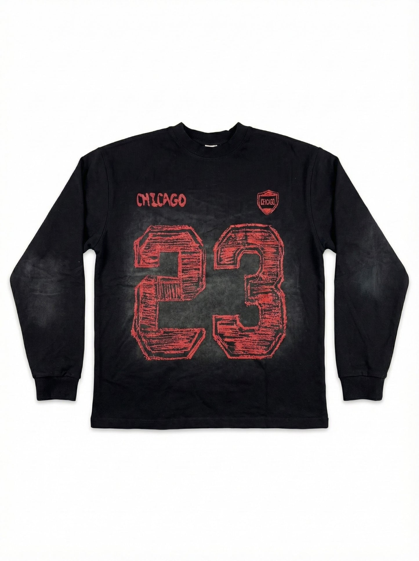 Long sleeve (Black-Red)