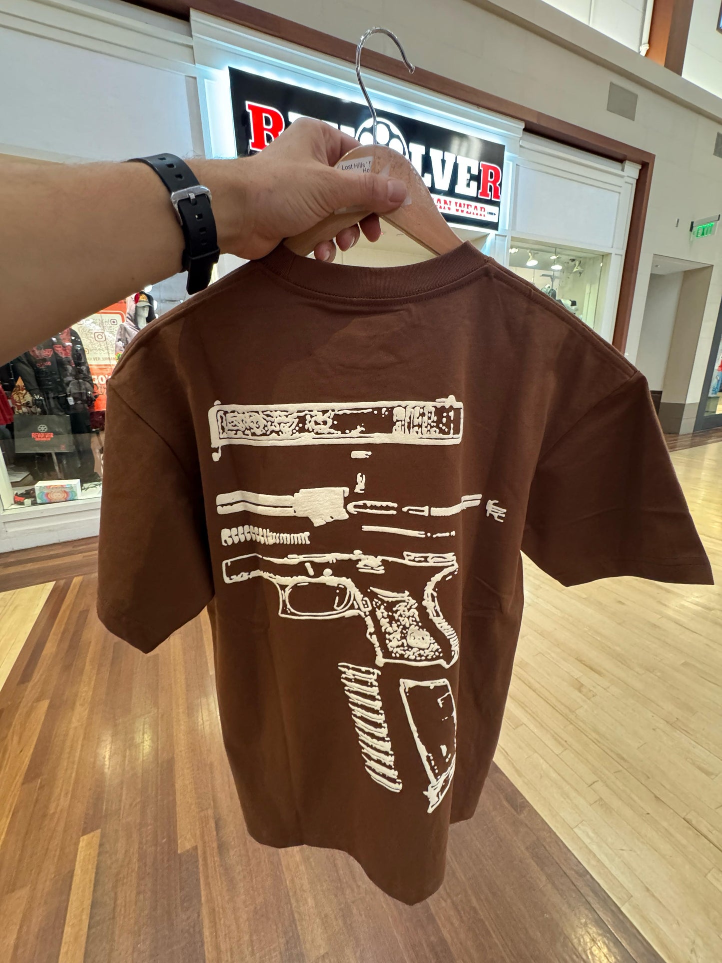 G-LOCK TSHIRT (Brown-White)