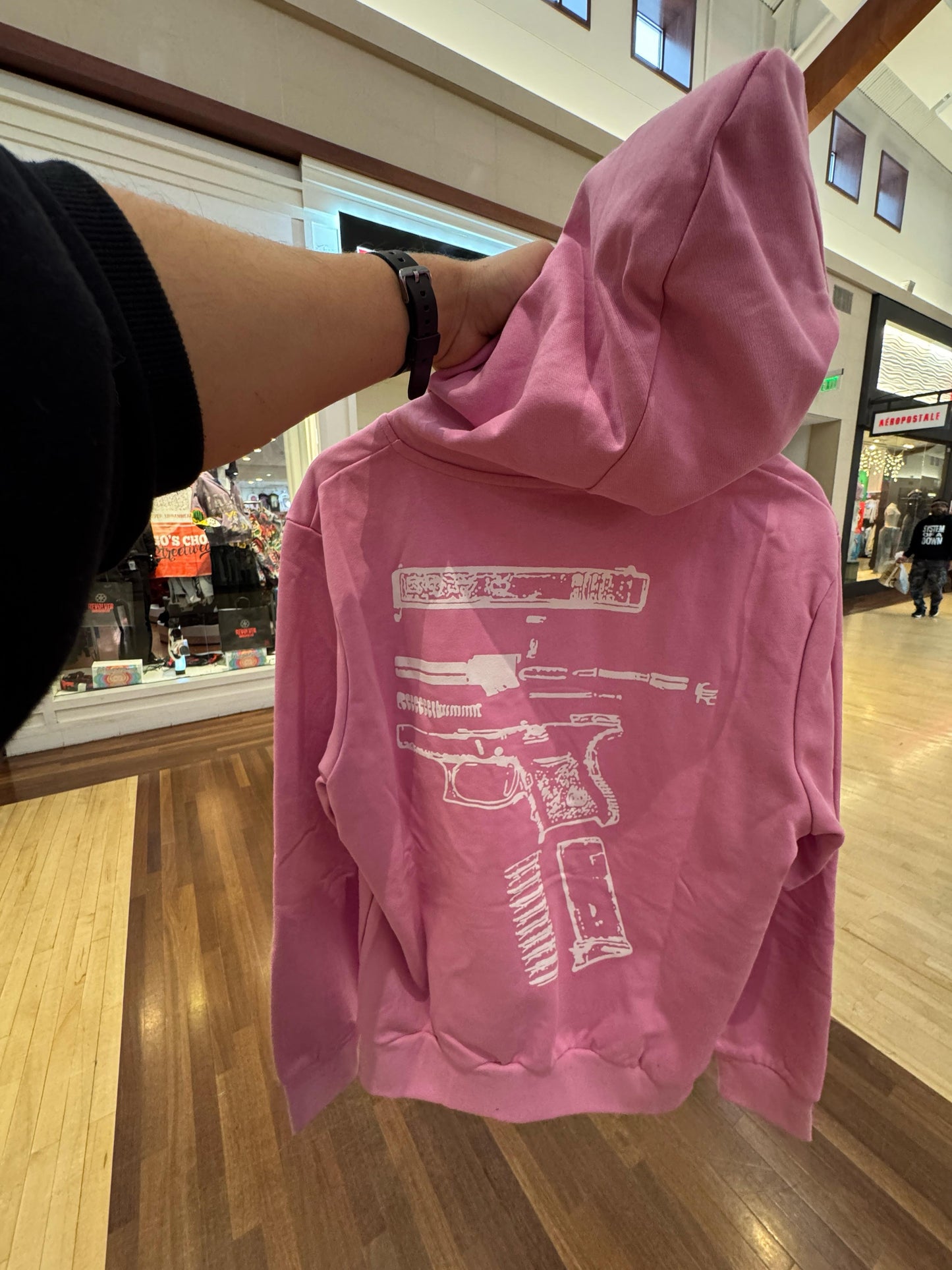 G-LOCK HOODIE   (Pink-White)