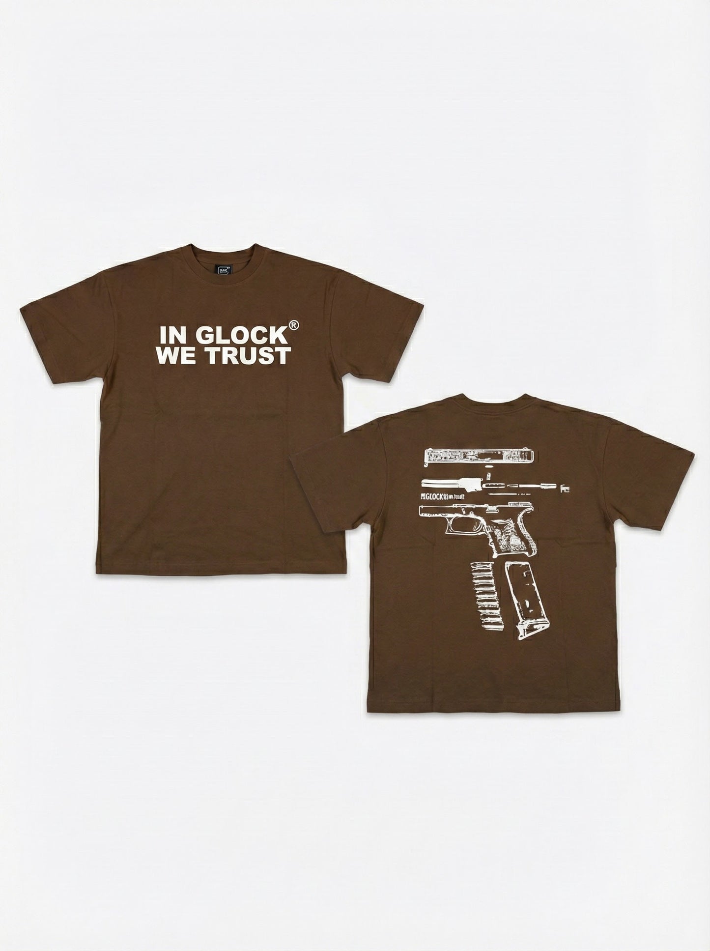 G-LOCK TSHIRT (Brown-White)