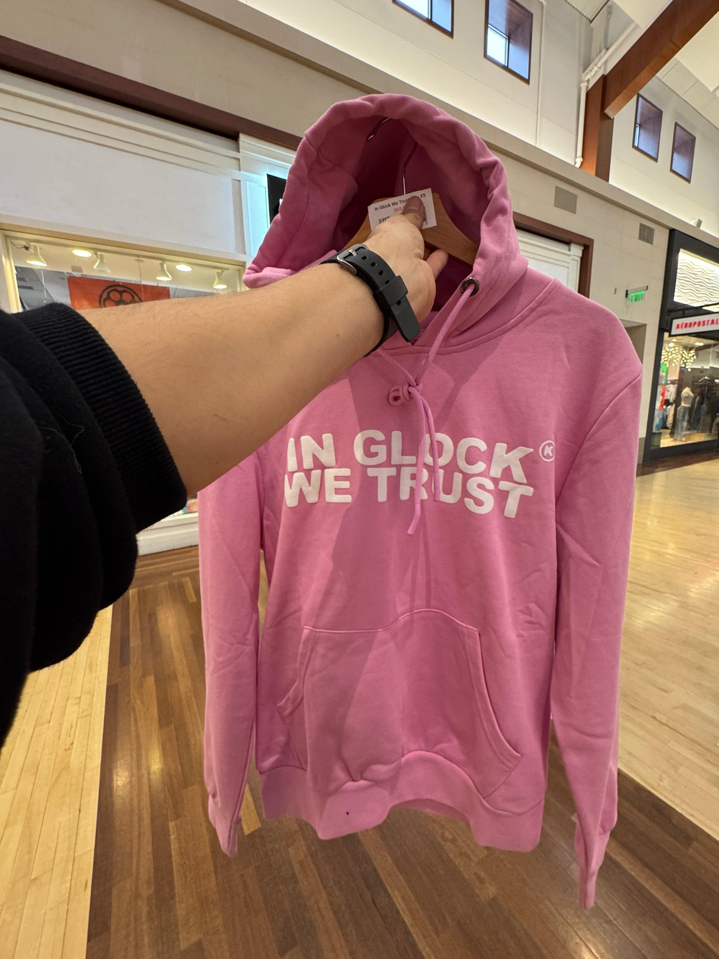 G-LOCK HOODIE   (Pink-White)