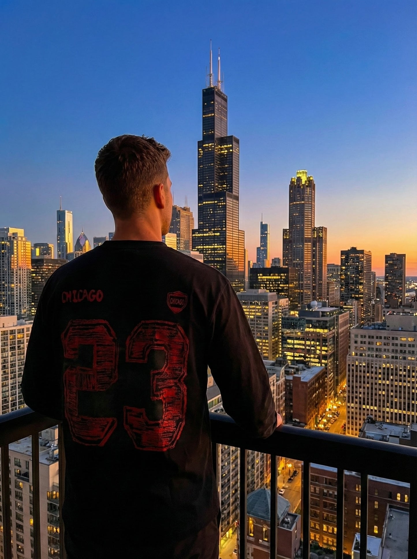 Long sleeve (Black-Red)