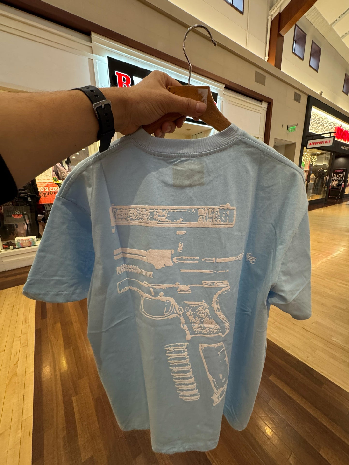 G-LOCK TSHIRT (Baby Blue-White)