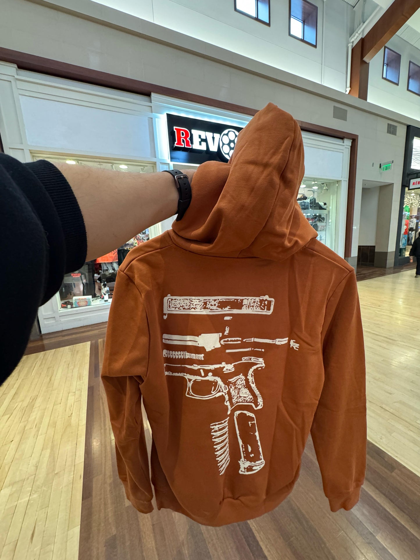 G-LOCK HOODIE (Brown-White)