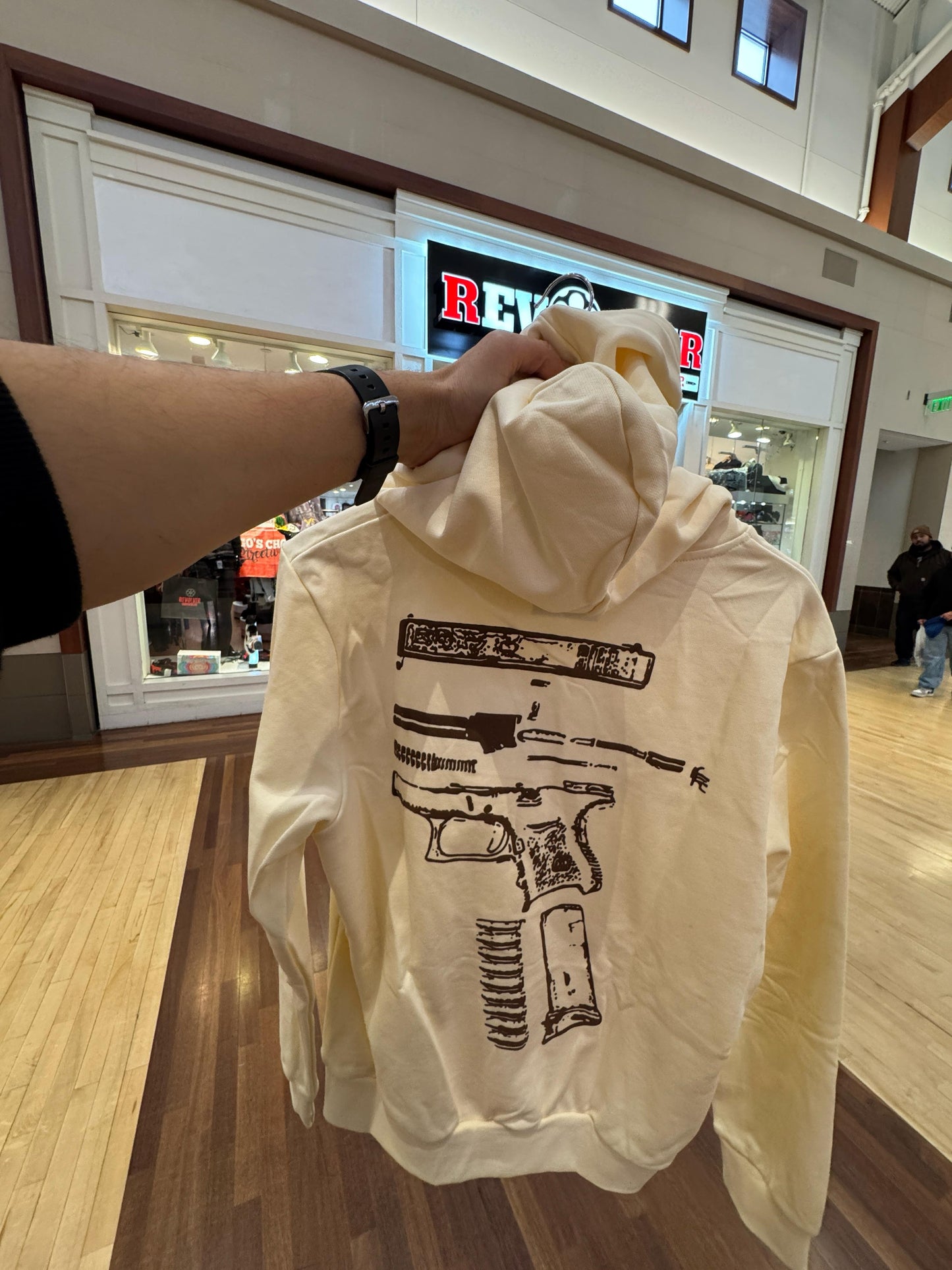 G-LOCK HOODIE (Cream-Brown)